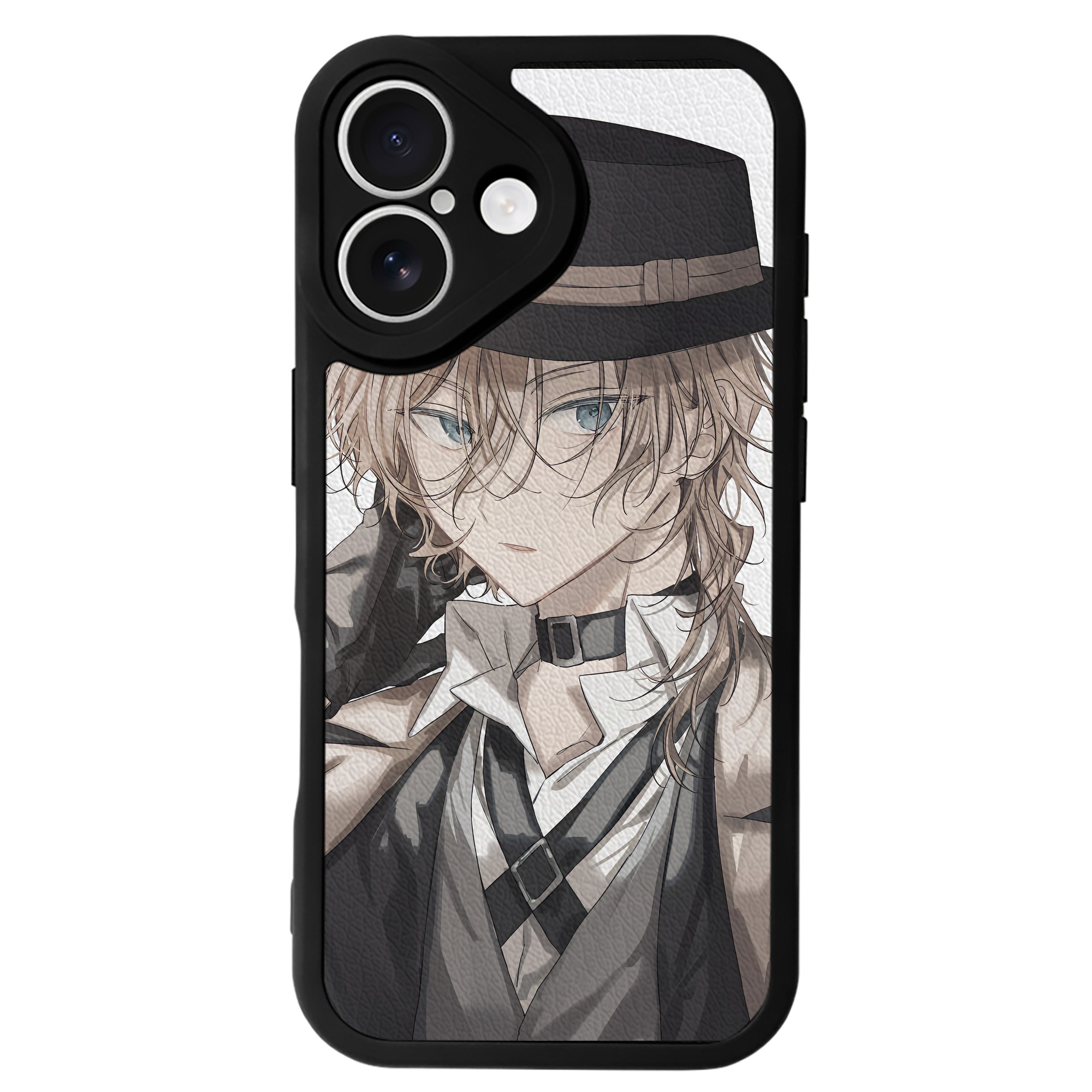 （画像用） 文豪ストレイドッグス Bungo Stray Dogs 【iPhone 16シリーズ対応】シリコンスマホケース（レザー調） 材質：シリコン
